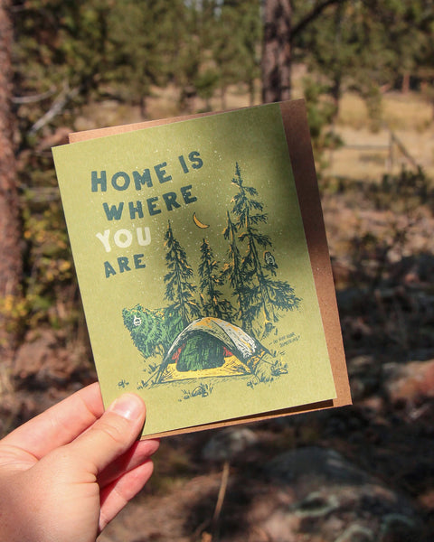 HOME IS WHERE YOU ARE card