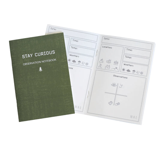 STAY CURIOUS observation notebook