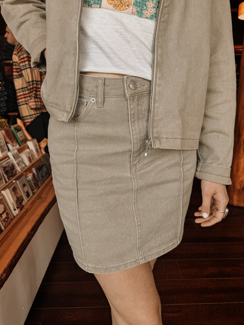 SERENE denim skirt