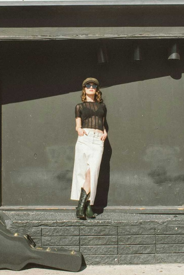 RYDER denim skirt