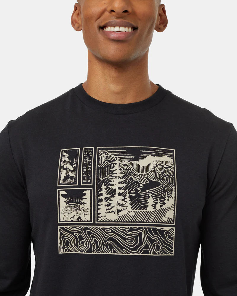 TOPOGRAPHY STAMP long sleeve tee