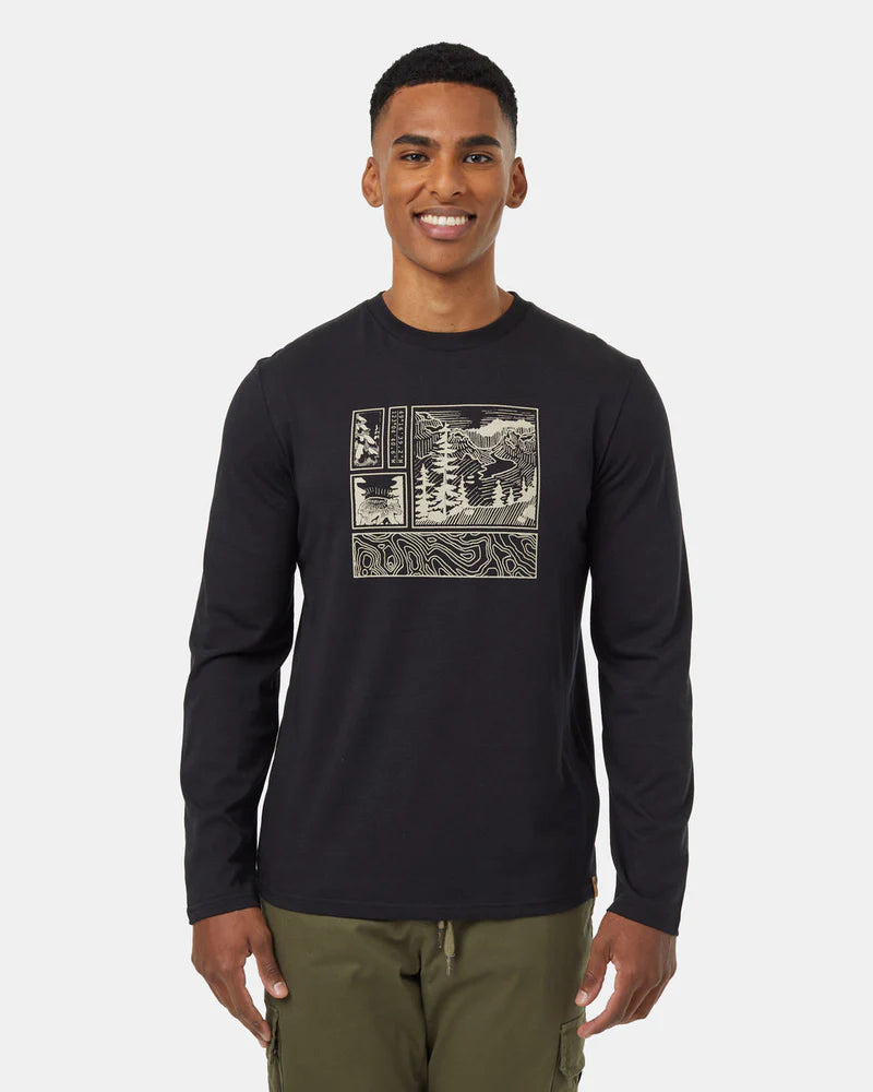 TOPOGRAPHY STAMP long sleeve tee