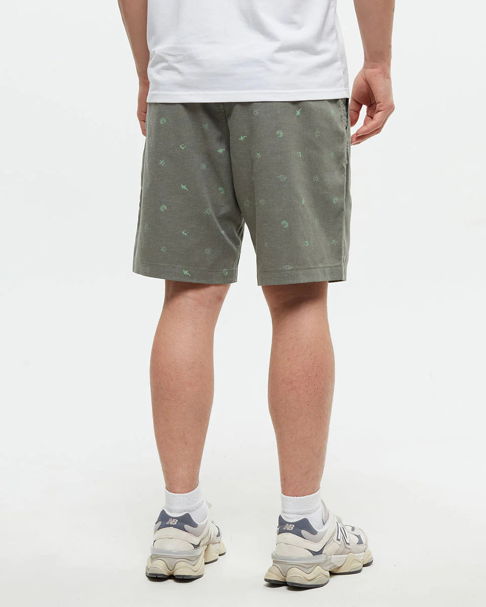 LATITUDE ocean print shorts