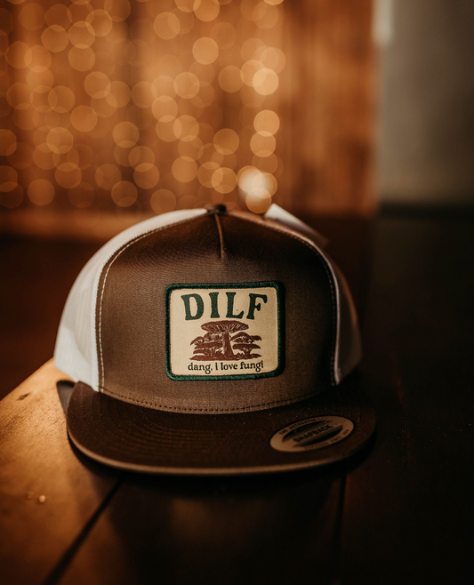 DILF (DANG, I LOVE FUNGI) patch hat