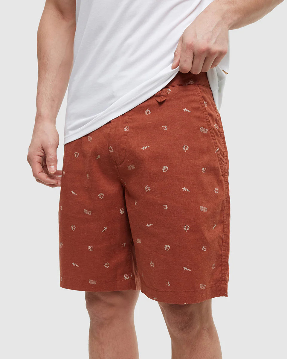 LATITUDE forest print shorts