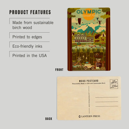 ONP wood postcard