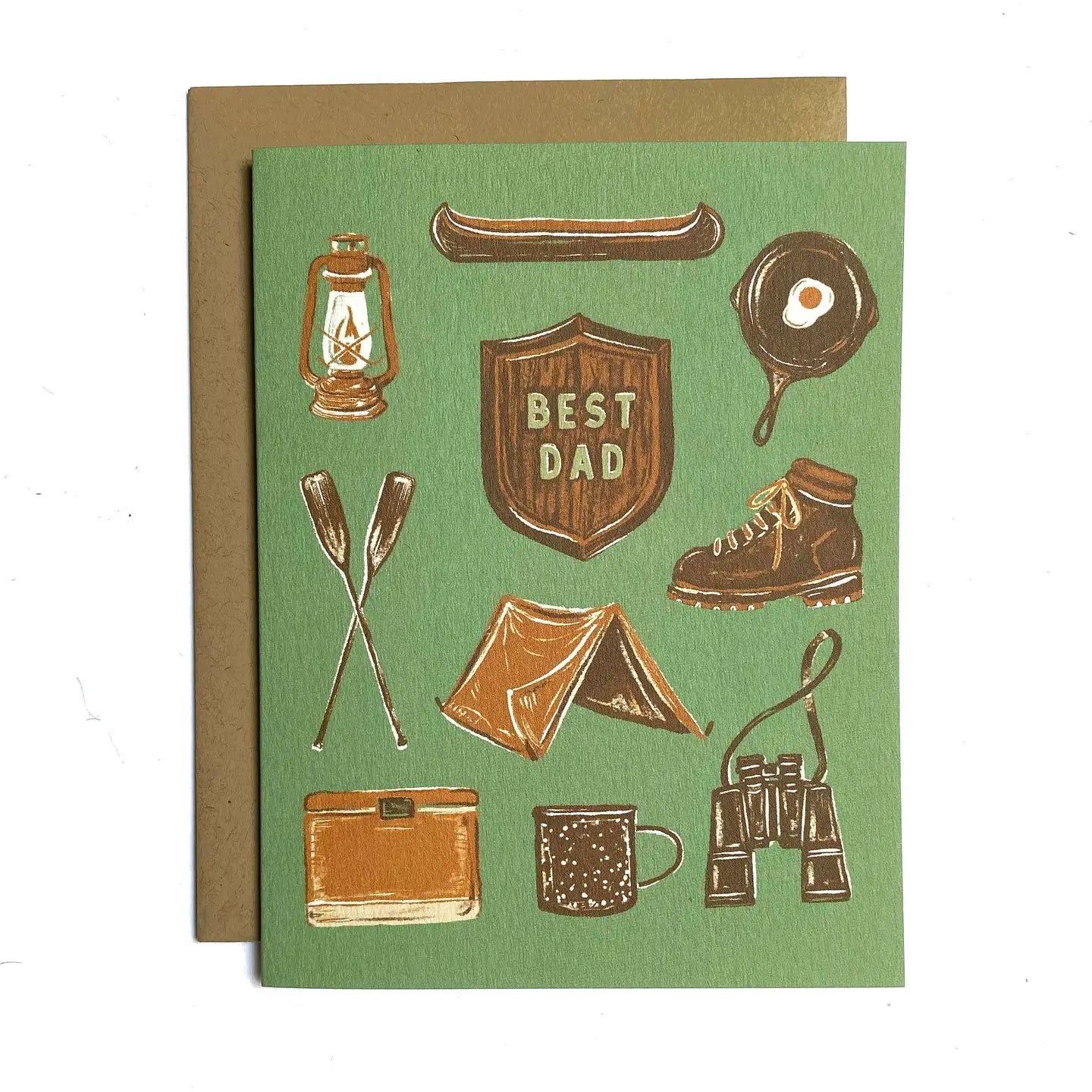 BEST DAD CAMP card