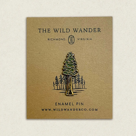 REDWOOD enamel pin
