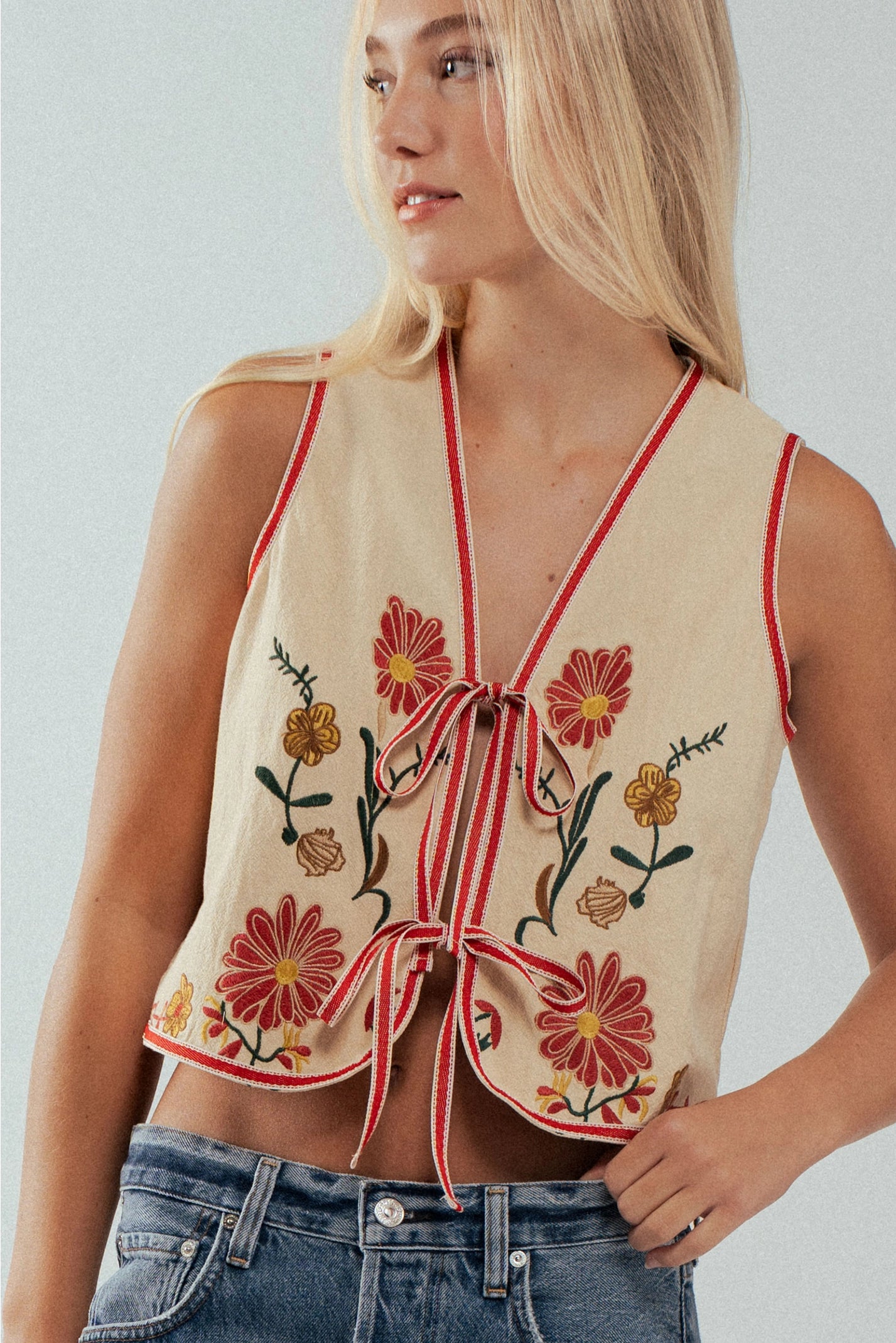 WESTERN tie vest
