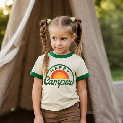 HAPPY CAMPER youth ringer tee