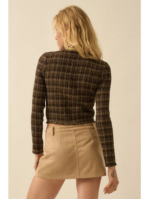 LA VIDA MOCHA smocked top