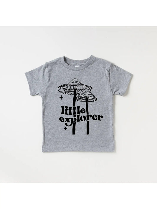 LITTLE EXPLORER MUSHROOM toddler & youth tee