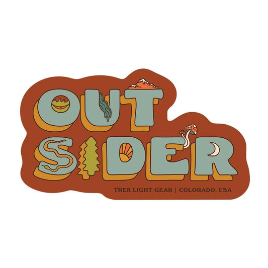 OUTSIDER TREK sticker