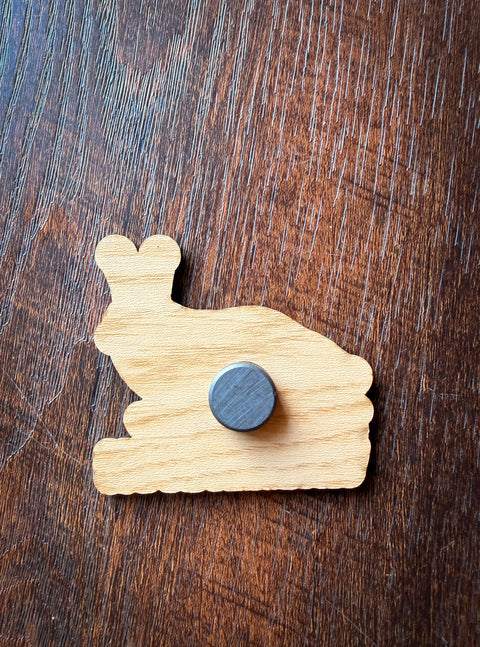 PORT ANGELES SLUG wood magnet