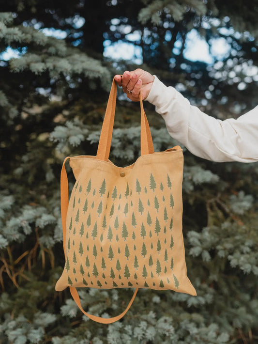 PINE TREES canvas tote bag