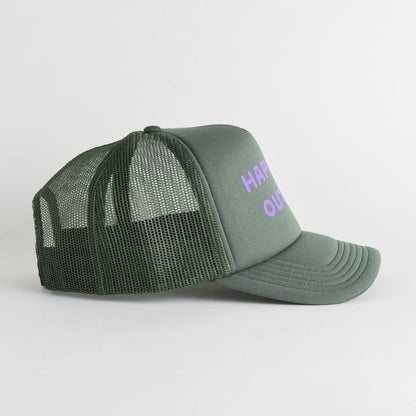 HAPPIEST OUTSIDE recycled trucker hat