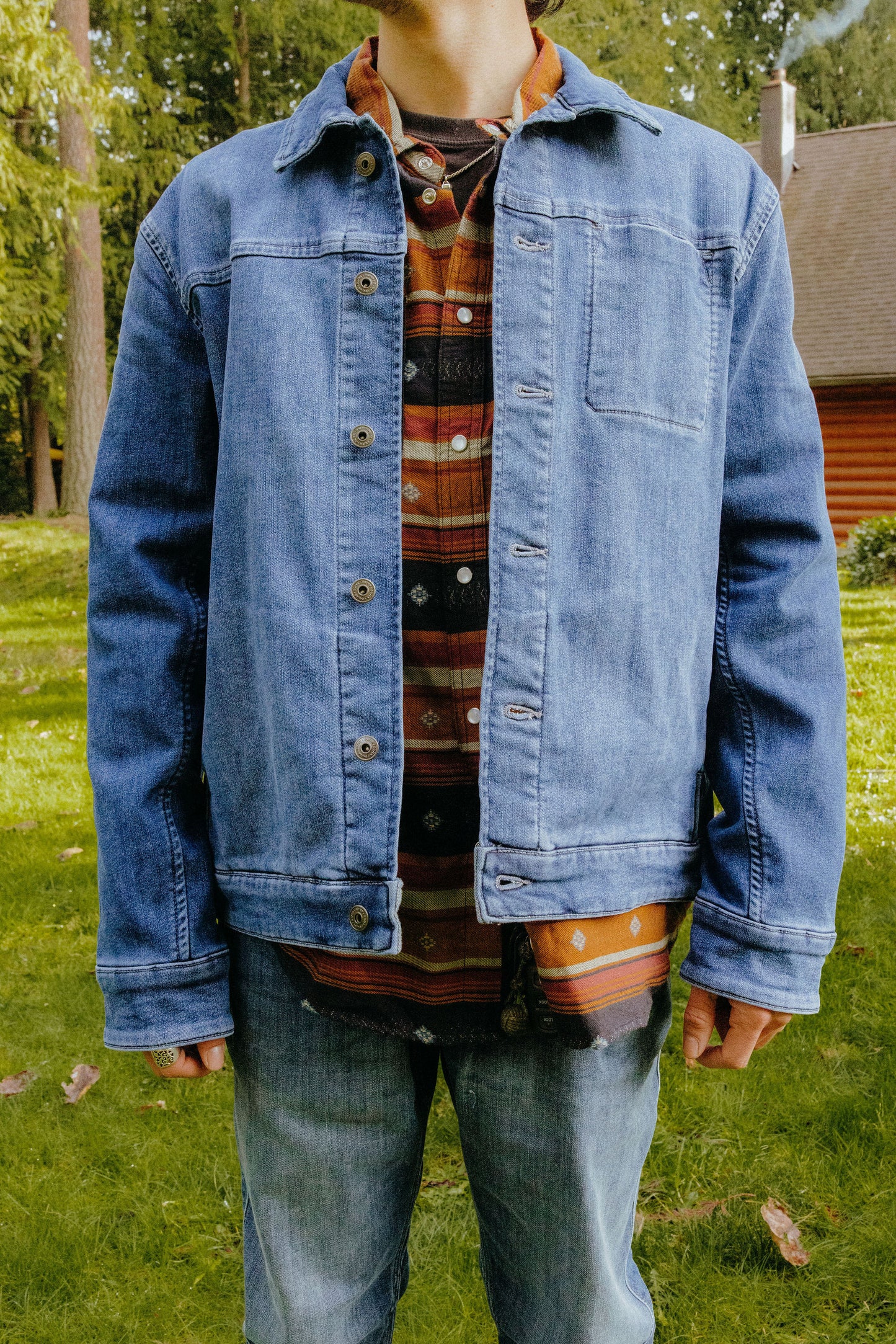 TECH FLEECE denim jacket