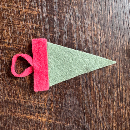 PACIFIC NORTHWEST mini felt pennant ornament