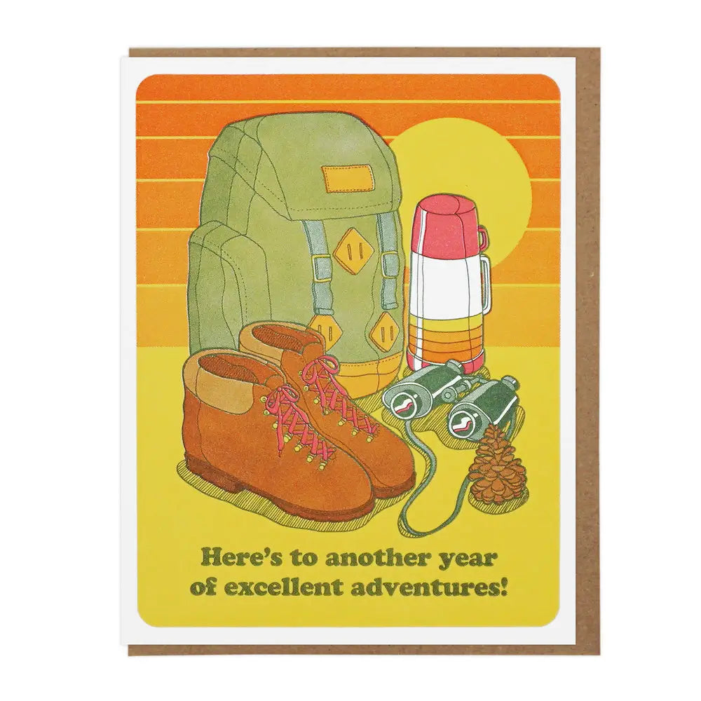 EXCELLENT ADVENTURES birthday card