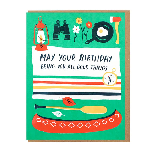 ALL GOOD THINGS birthday card