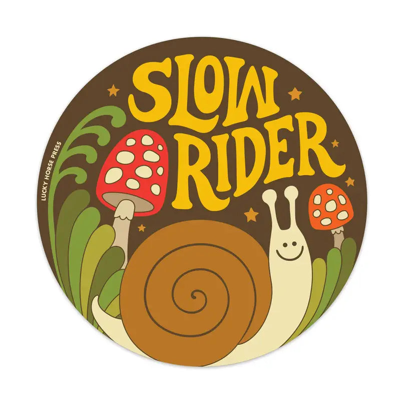 SLOW RIDER sticker