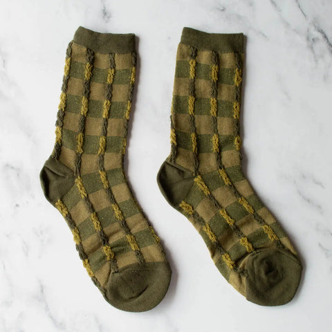 CHECK & TWIST socks