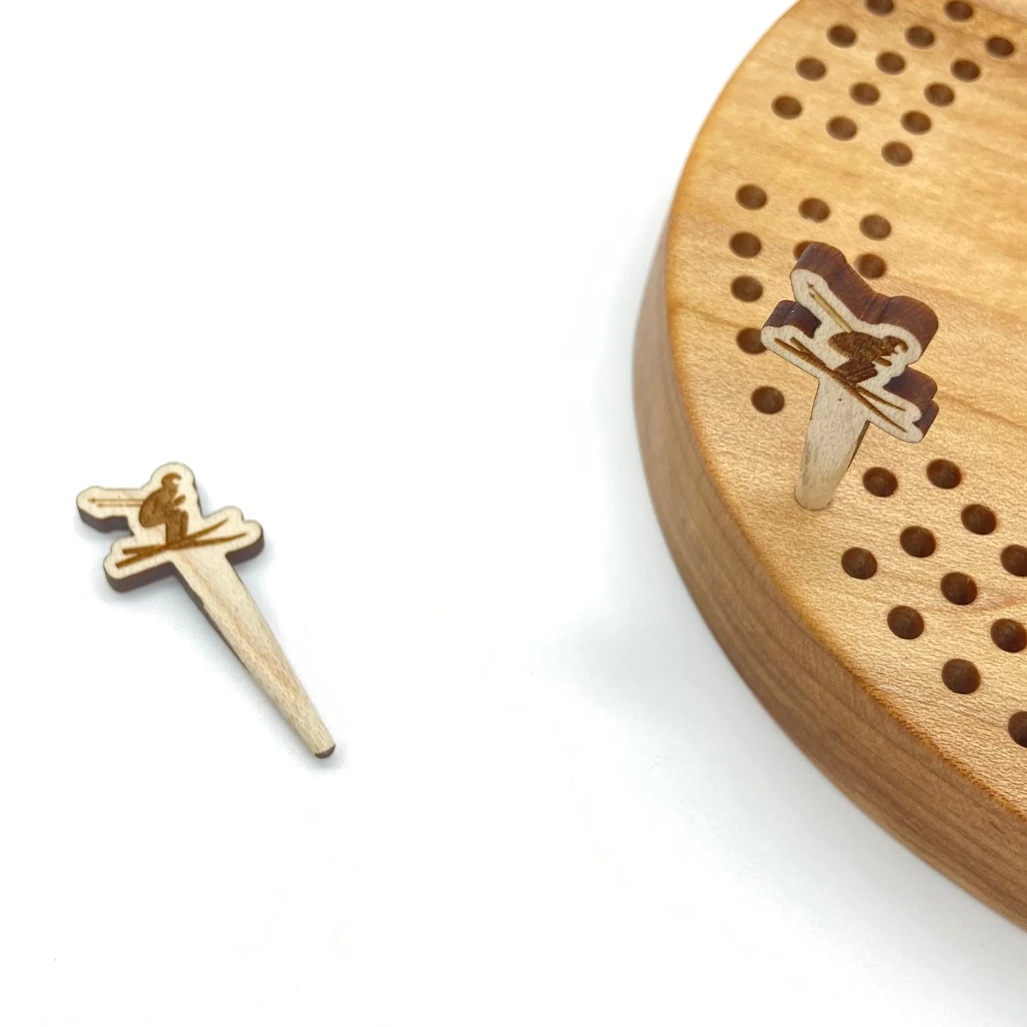 CARVED cribbage pegs