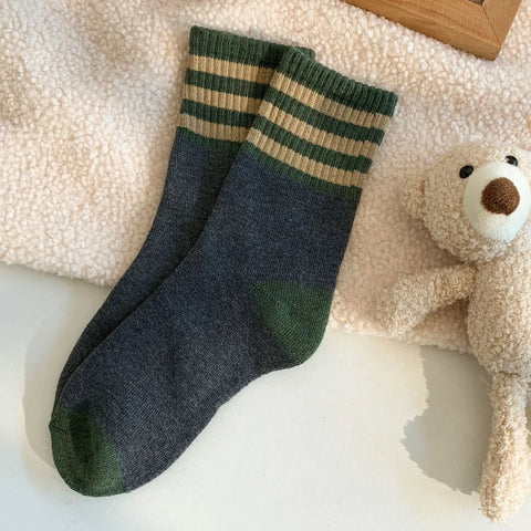 STEP BY STEP retro stripe socks