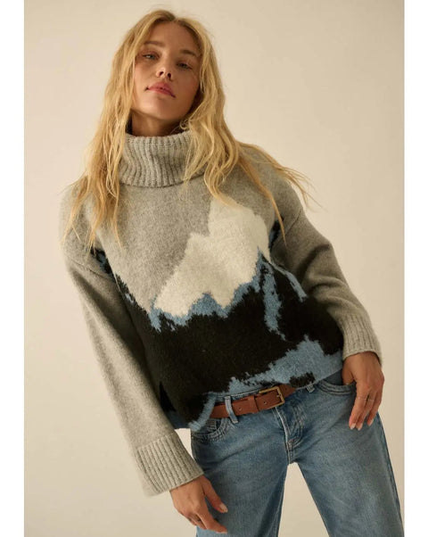 MOUNTAIN VIEW fuzzy sweater