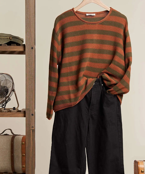 AMBER striped knit sweater