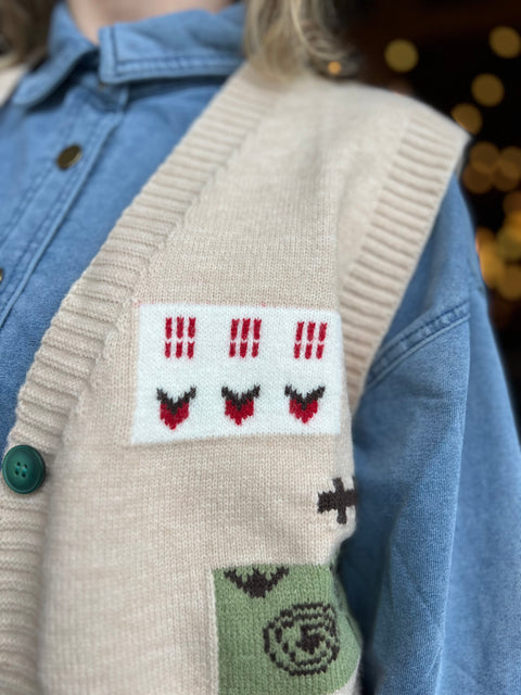 TRAVELERS knit vest