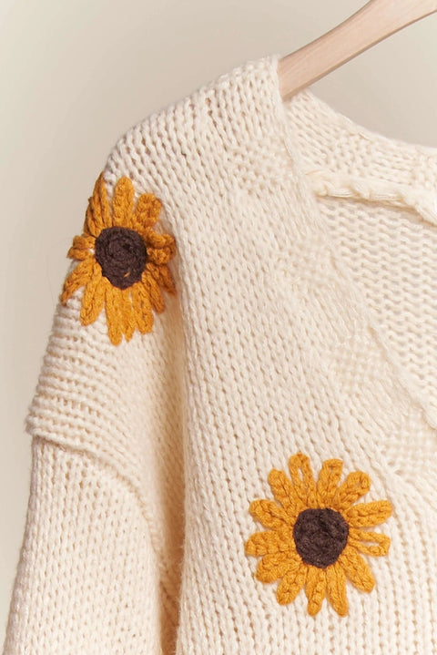 STAY GOLDEN knit cardigan