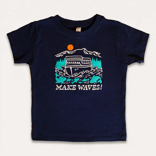 MAKE WAVES kids tee