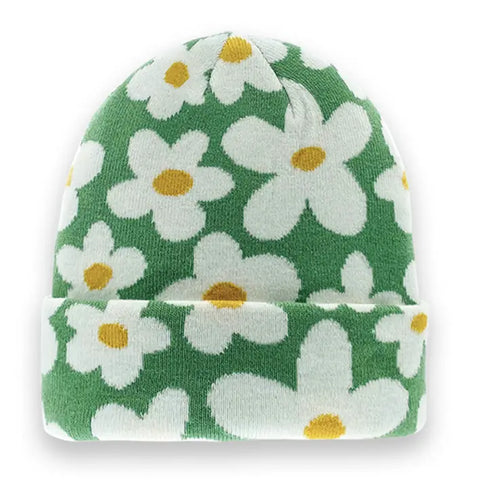 GREEN DAISY beanie
