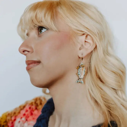RAINBOW TROUT earrings