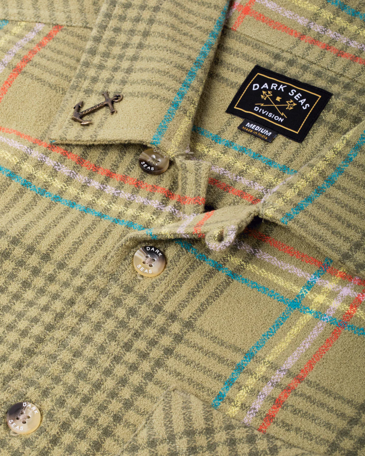 BLANTON woven flannel shirt