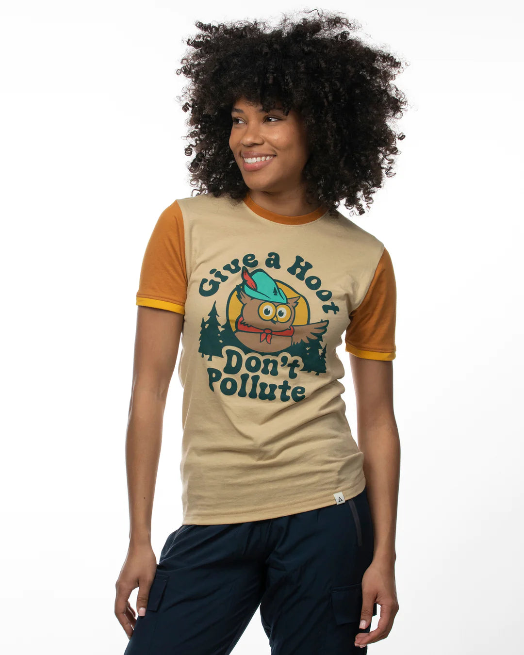 GIVE A HOOT ringer tee
