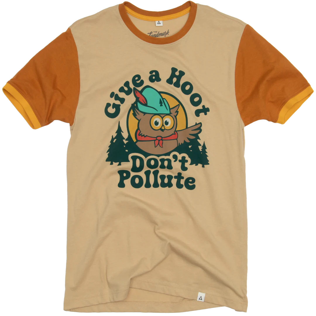 GIVE A HOOT ringer tee