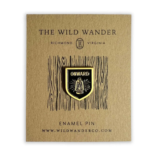 ONWARD lantern enamel pin