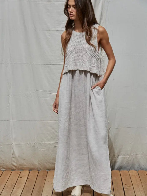 MISTY MORNING knit dress