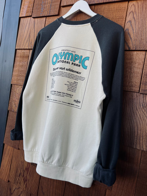 OLYMPIC'S GREATEST HITS raglan crew