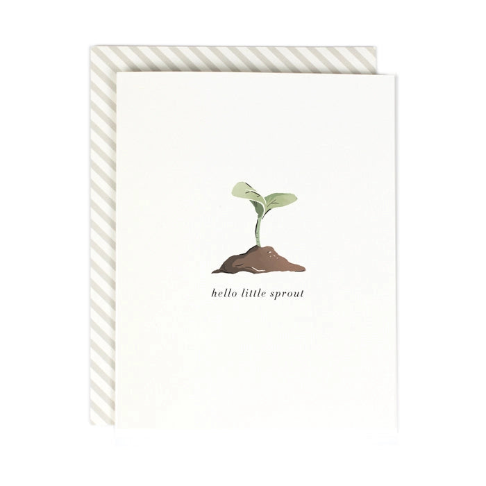HELLO LITTLE SPROUT card