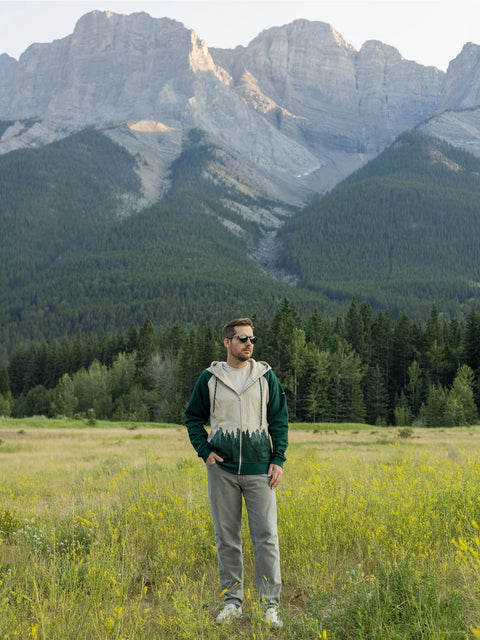 FADING FOREST zip hoodie