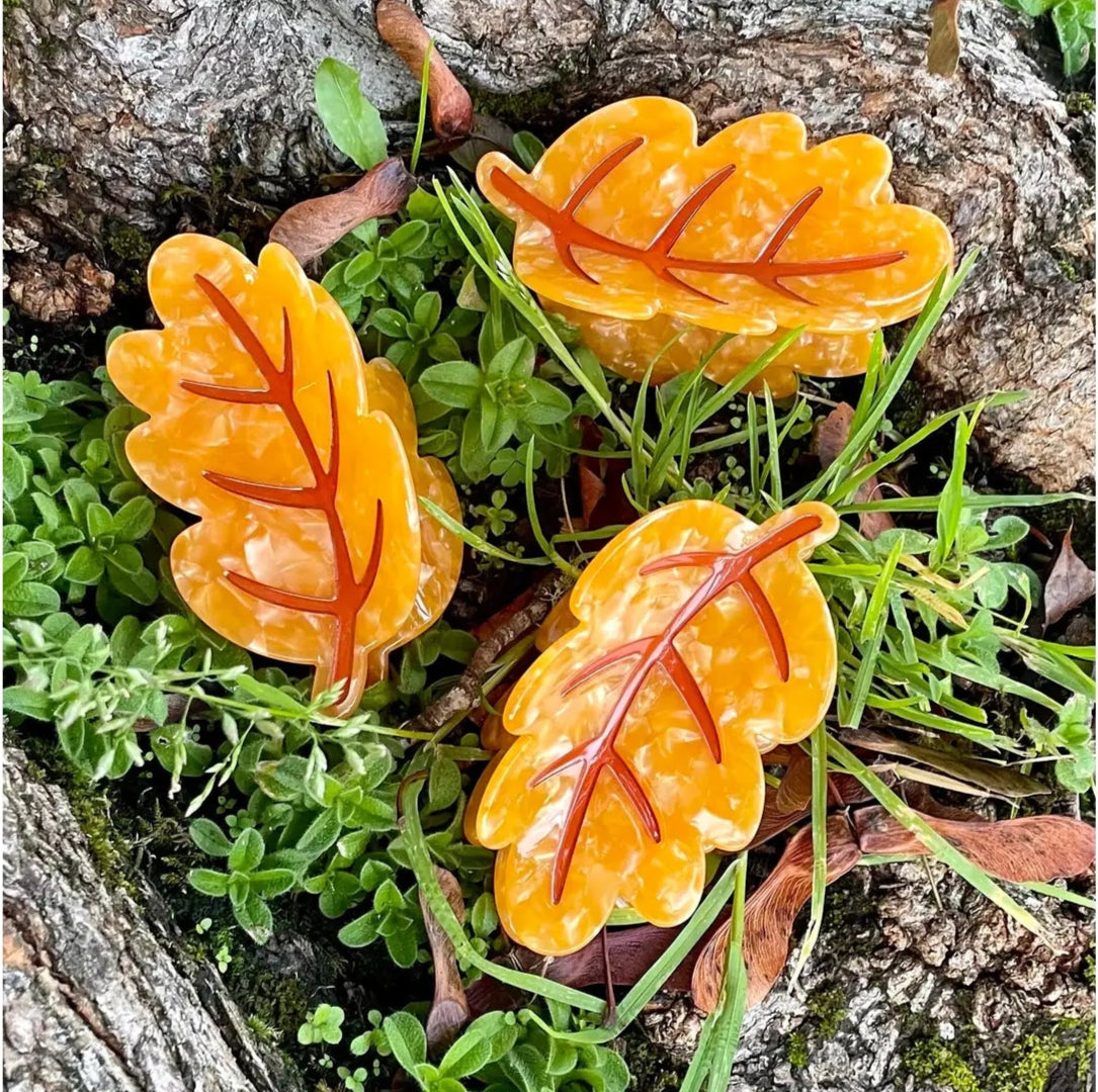 AUTUMN LEAF hair clip