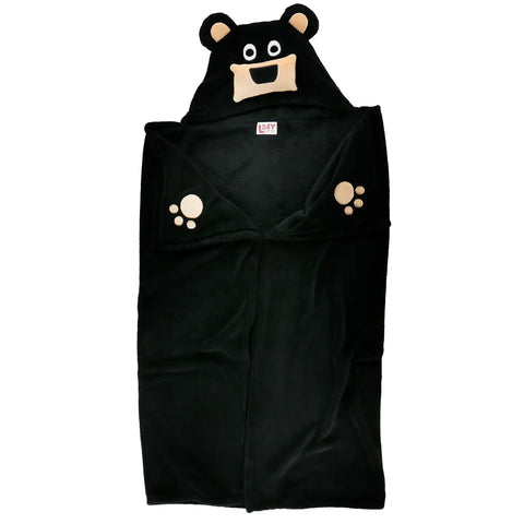 BLACK BEAR kids critter blanket