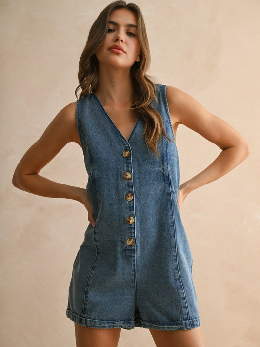 BLUEBELL denim romper