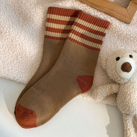 STEP BY STEP retro stripe socks