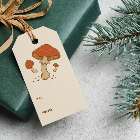 MUSHROOM gift tags (set of 8)