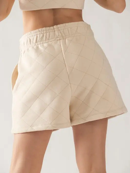 SNOWFALL quilted shorts