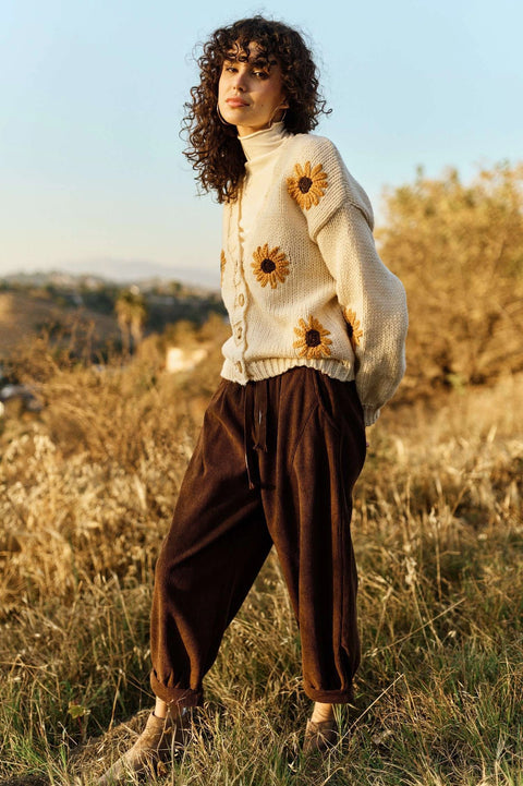 SUNFLOWER embroidered cardigan